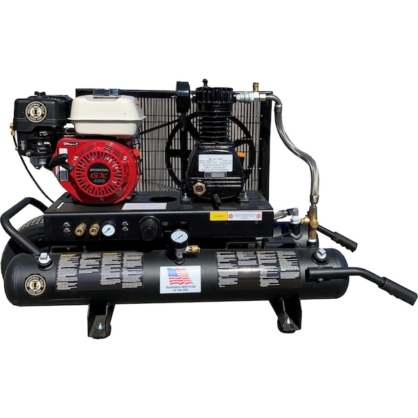 Industrial Gold 10Gal., Wheel Barrow Style, Portable Air Comp. 12Cfm at 125Psi, P55Hg11-Es P55HG11-ES - main
